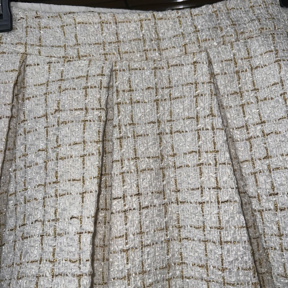 NWOT SHEIN White and Black Tweed Blazer and Skirt Set - Picture 6 of 7